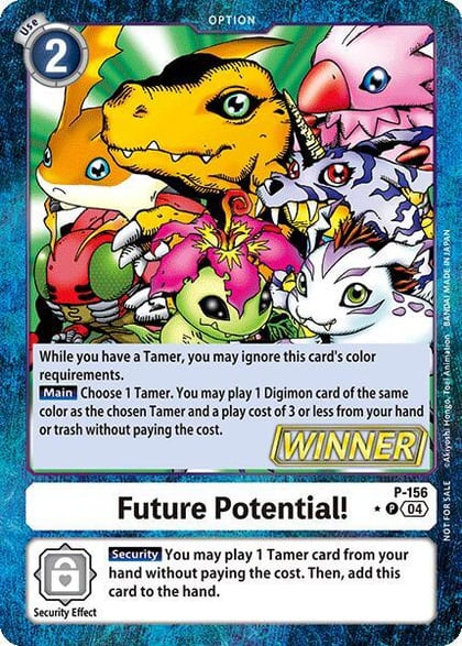 Future Potential! (Store Tournament 2024 Oct. - Dec. Winner Pack), Digimon Promotion Cards P-156 P