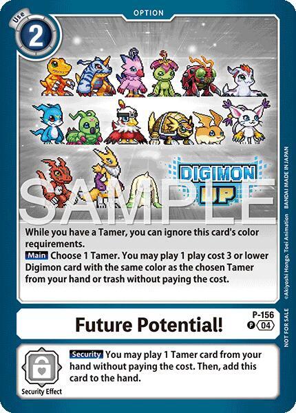 Future Potential! (DIGIMON UP July 2026 Giveaway), Digimon Promotion Cards P-156 P