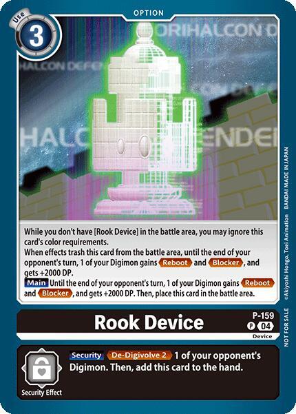 Rook Device (Store Tournament 2024 Oct. - Dec. Participation Pack), Digimon Promotion Cards P-159 P
