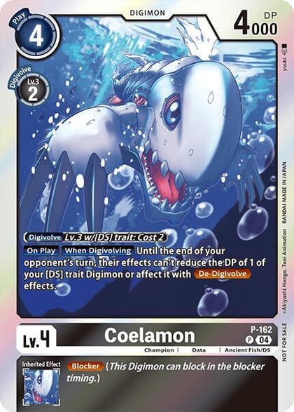 Coelamon (-Chain of Liberation- Upgrade Pack, Digimon Promotion Cards P-162 P