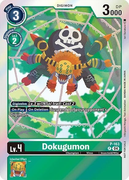 Dokugumon (-Chain of Liberation- Upgrade Pack, Digimon Promotion Cards P-163 P