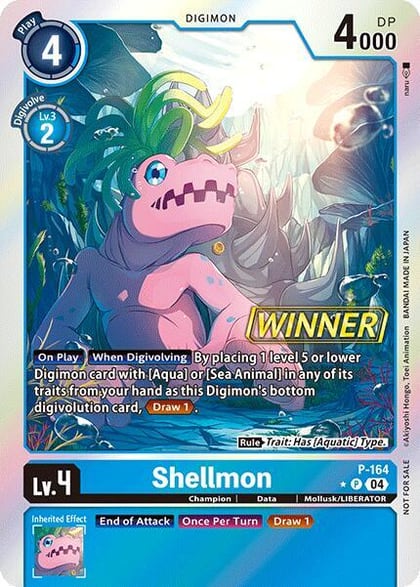 Shellmon (Store Tournament 2025 Vol.1 Winner Pack), Digimon Promotion Cards P-164 P
