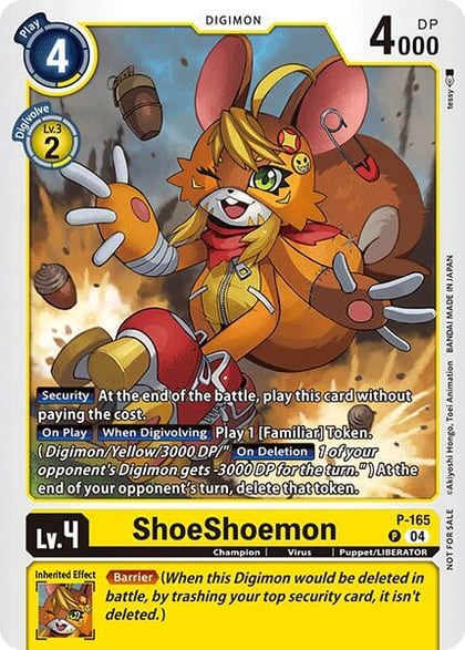 ShoeShoemon (Store Tournament 2025 Vol.1 Participation Pack), Digimon Promotion Cards P-165 P