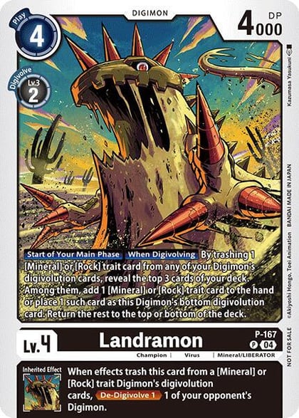 Landramon (Store Tournament 2025 Vol.1 Participation Pack), Digimon Promotion Cards P-167 P