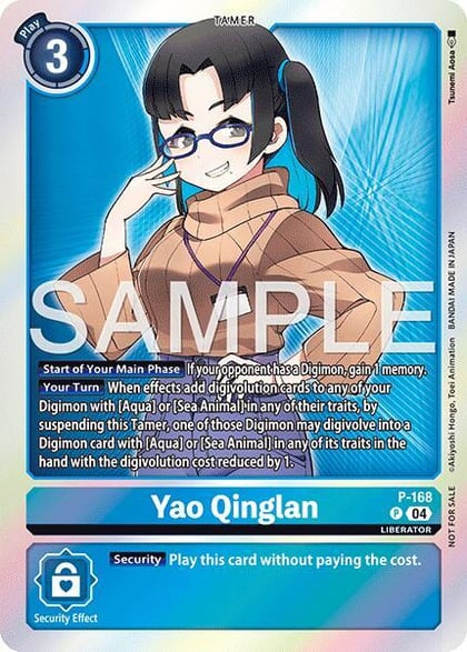 Yao Qinglan (Event Pack 8), Digimon Promotion Cards P-168 P