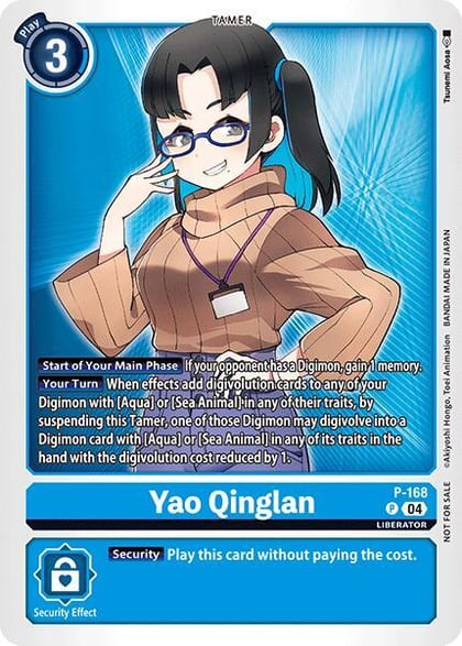 Yao Qinglan (Store Tournament 2025 Vol.1 Participation Pack), Digimon Promotion Cards P-168 P