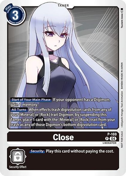 Close (Store Tournament 2025 Vol.1 Participation Pack), Digimon Promotion Cards P-169 P