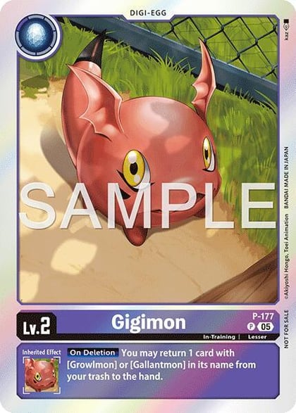 Gigimon (Event Pack 8), Digimon Promotion Cards P-177 P