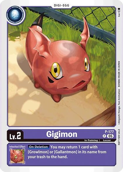 Gigimon (Store Tournament 2025 Vol.2 Participation Pack), Digimon Promotion Cards P-177 P