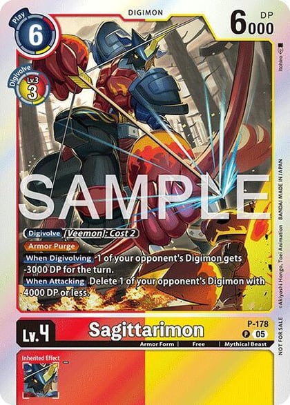 Sagittarimon (Event Pack 8), Digimon Promotion Cards P-178 P