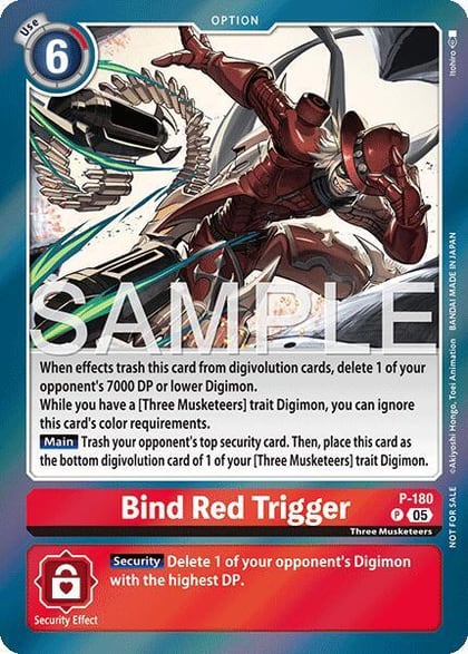 Bind Red Trigger (Event Pack 8), Digimon Promotion Cards P-180 P