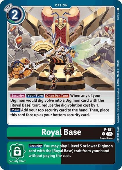 Royal Base (Store Tournament 2025 Vol.2 Participation Pack), Digimon Promotion Cards P-181 P