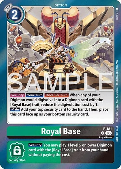 Royal Base (Event Pack 8), Digimon Promotion Cards P-181 P