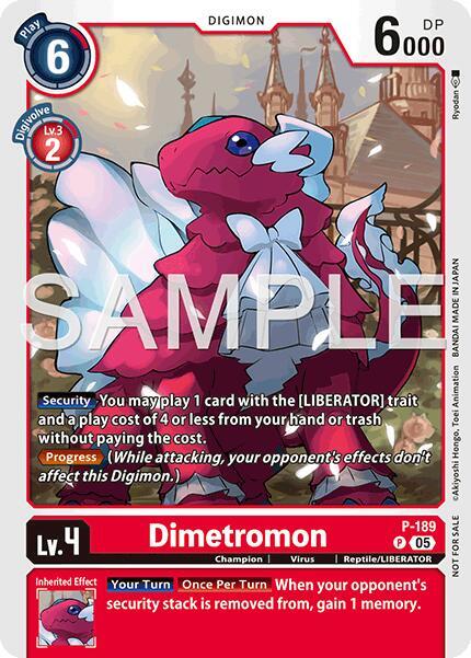Dimetromon (Store Tournament 2025 Vol.3 Participation Pack), Digimon Promotion Cards P-189 P