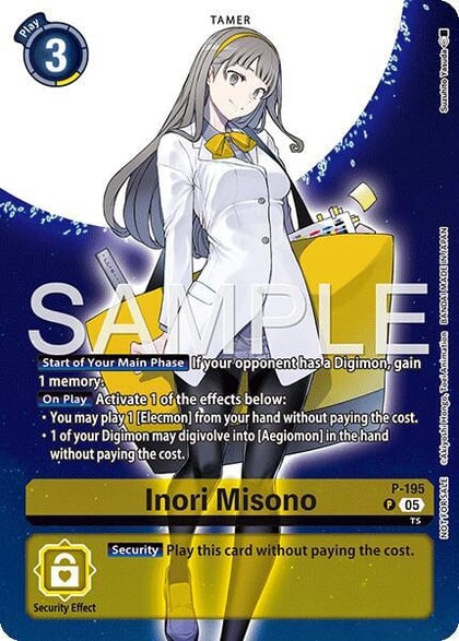 Inori Misono (Digimon Story: Time Stranger Promo Pack), Digimon Promotion Cards P-195 P
