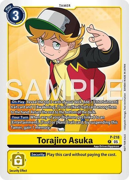 Torajiro Asuka (Official Store Tournament 2026 Vol. 1), Digimon Promotion Cards P-218 P