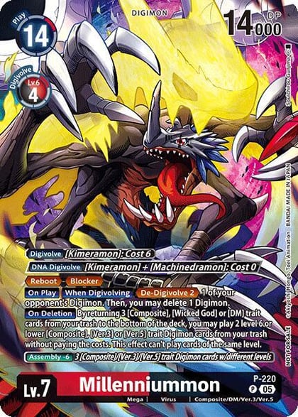 Millenniummon (Time Stranger Box Topper), Digimon Promotion Cards P-220 P