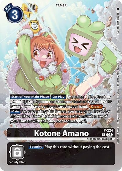 Kotone Amano (Time Stranger Box Topper), Digimon Promotion Cards P-224 P