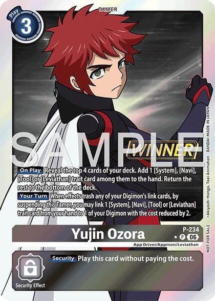 Yujin Ozora (Store Tournament 2026 Vol. 2 Winner Pack), Digimon Promotion Cards P-234 P