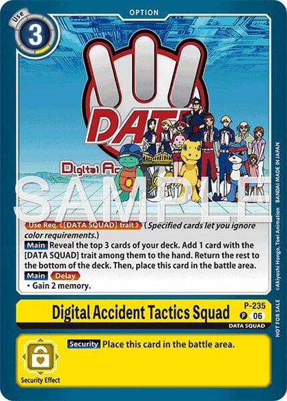 Digital Accident Tactics Squad (Store Tournament 2026 Vol. 2 Participation Pack), Digimon Promotion Cards P-235 P