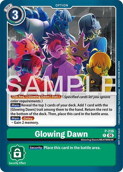 Glowing Dawn (Store Tournament 2026 Vol. 2 Participation Pack), Digimon Promotion Cards P-236 P