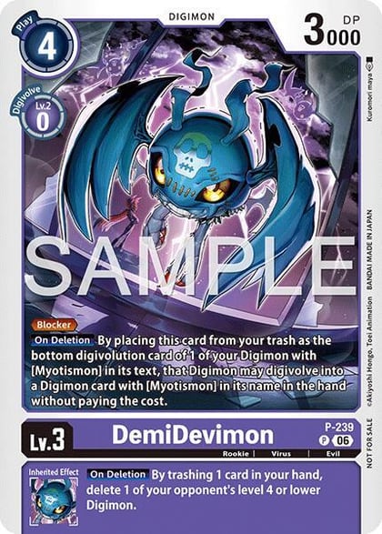 DemiDevimon (Official Store Tournament 2026 Vol. 3 Participant), Digimon Promotion Cards P-239 P