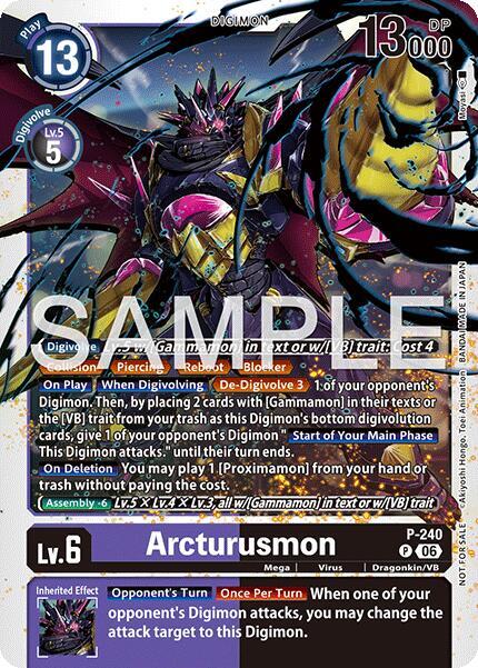 Arcturusmon (Official Store Tournament 2026 Vol. 3 Participant), Digimon Promotion Cards P-240 P