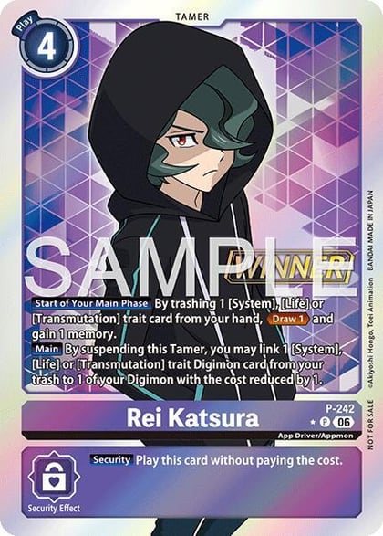 Rei Katsura (Official Store Tournament 2026 Vol. 3 Winner), Digimon Promotion Cards P-242 P