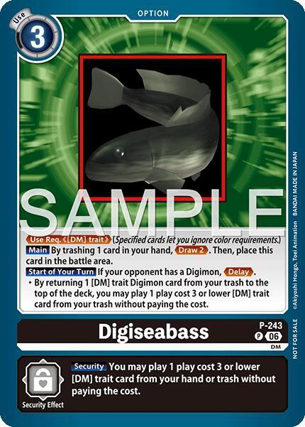 Digiseabass (Official Store Tournament 2026 Vol. 3 Participant), Digimon Promotion Cards P-243 P