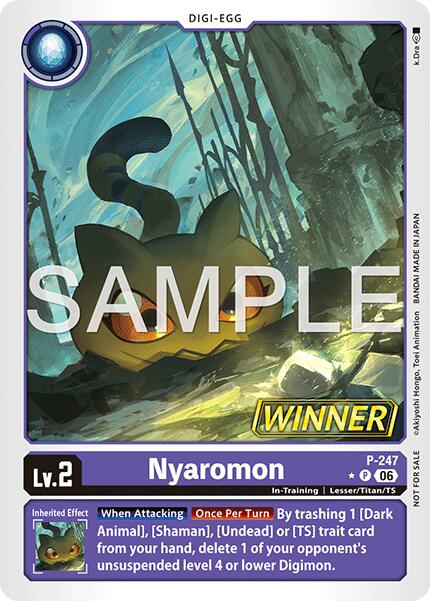 Nyaromon (Official Store Tournament 2026 Vol. 4 Winner), Digimon Promotion Cards P-247 P