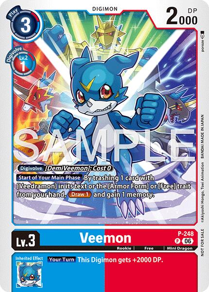 Veemon (Official Store Tournament 2026 Vol. 4 Participant), Digimon Promotion Cards P-248 P