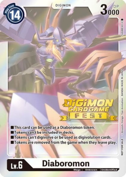 Diaboromon Token (Digimon Card Game Fest 2022), Digimon Promotion Cards #266684