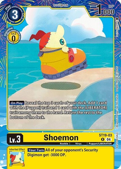 Shoemon (Regulation Battle Vol. 2), Digimon Promotion Cards ST19-03 R
