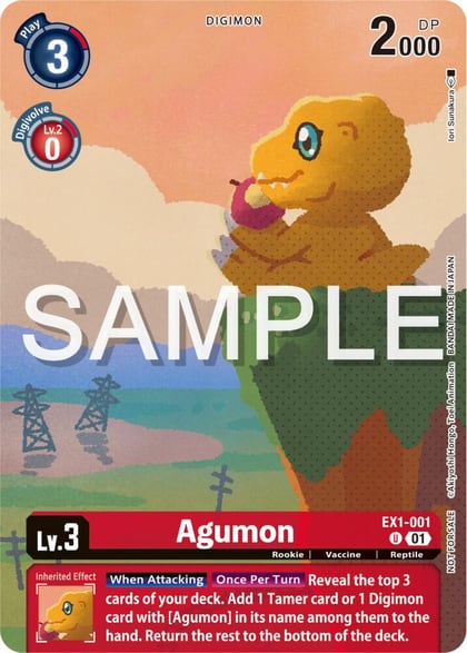 Agumon (Digimon Illustration Competition Pack 2023), Classic Collection EX1-001 U