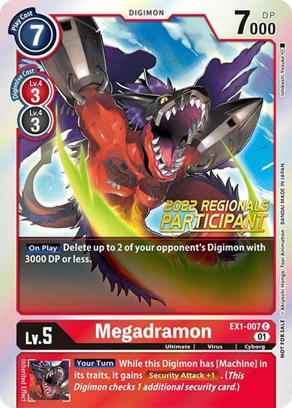 Megadramon (2022 Championship Online Regional) [Online Participant], Classic Collection EX1-007 C