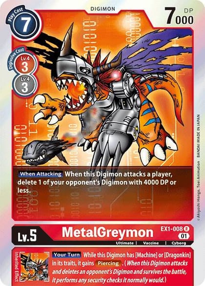 MetalGreymon, Classic Collection EX1-008 R