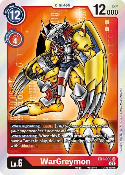 WarGreymon, Classic Collection EX1-009 SR