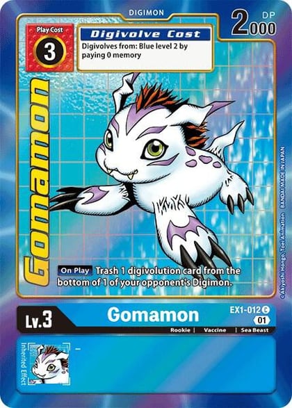 Gomamon (Alternate Art), Classic Collection EX1-012 C
