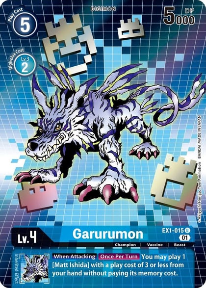 Garurumon (Alternate Art), Classic Collection EX1-015 U