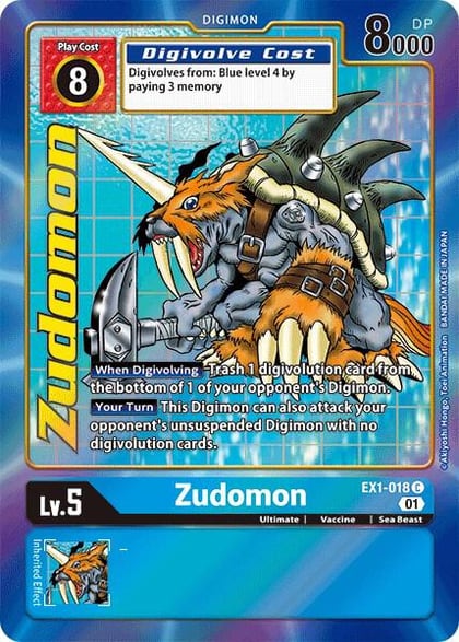 Zudomon (Alternate Art), Classic Collection EX1-018 C