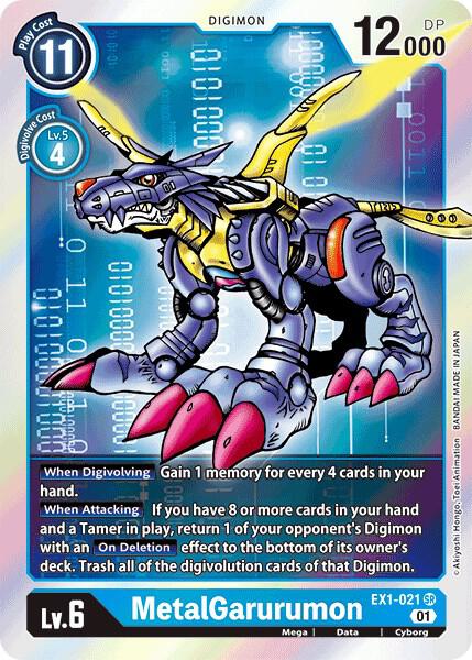 MetalGarurumon, Classic Collection EX1-021 SR