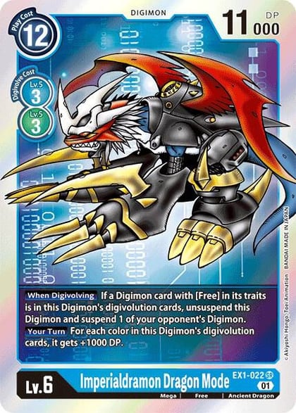 Imperialdramon Dragon Mode, Classic Collection EX1-022 SR