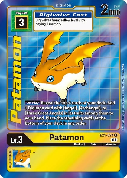 Patamon (Alternate Art), Classic Collection EX1-024 U