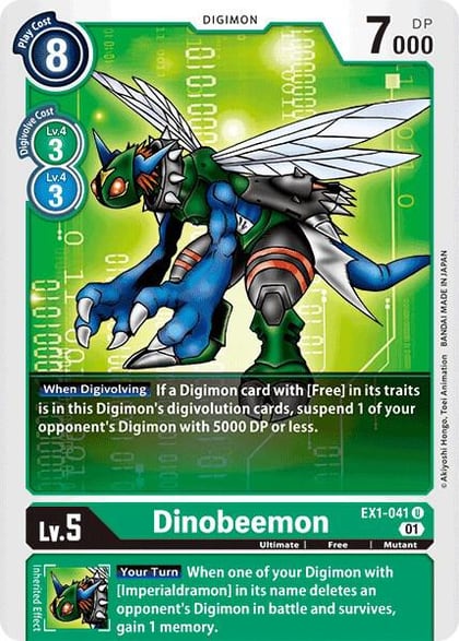 Dinobeemon, Classic Collection EX1-041 U