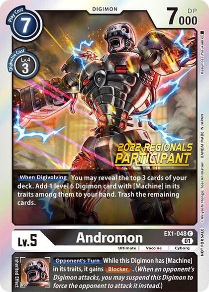 Andromon (2022 Championship Online Regional) [Online Participant], Classic Collection EX1-048 C