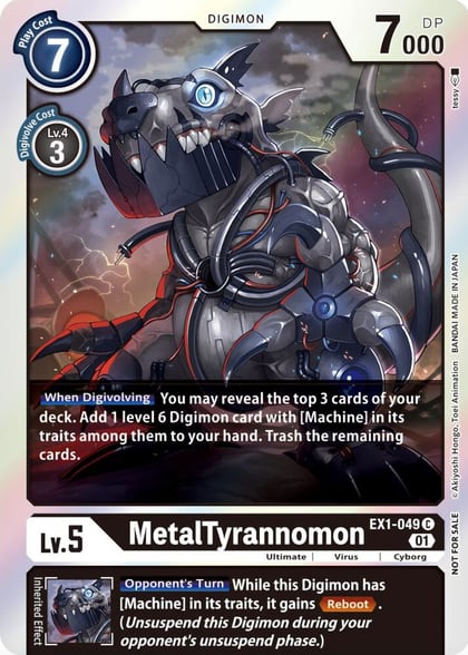 MetalTyrannomon (Premium Deck Set Lucky Pack), Classic Collection EX1-049 C