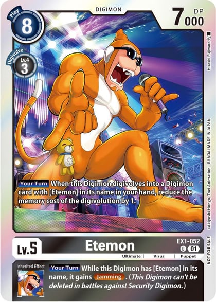 Etemon (Blast Ace Double Pack Set), Classic Collection EX1-052 U