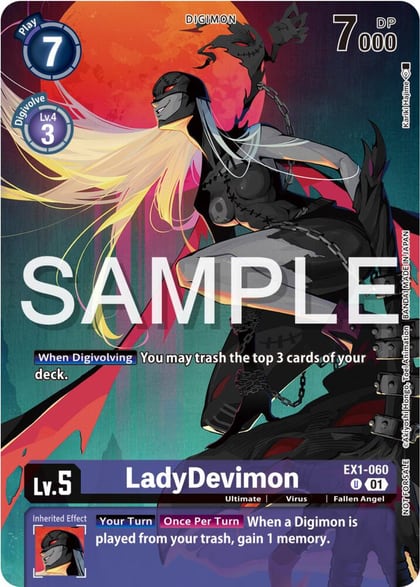 LadyDevimon (Digimon Illustration Competition Pack 2023), Classic Collection EX1-060 U