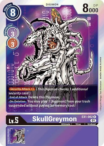 SkullGreymon, Classic Collection EX1-062 R