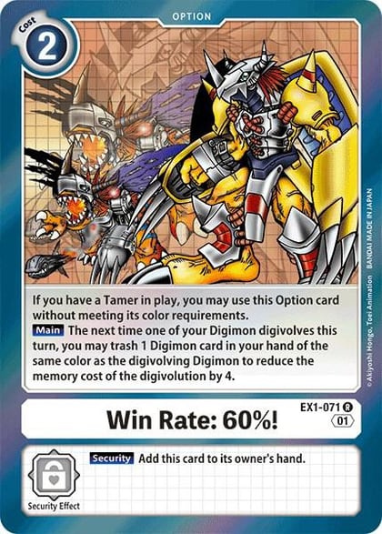 Win Rate: 60%!, Classic Collection EX1-071 R